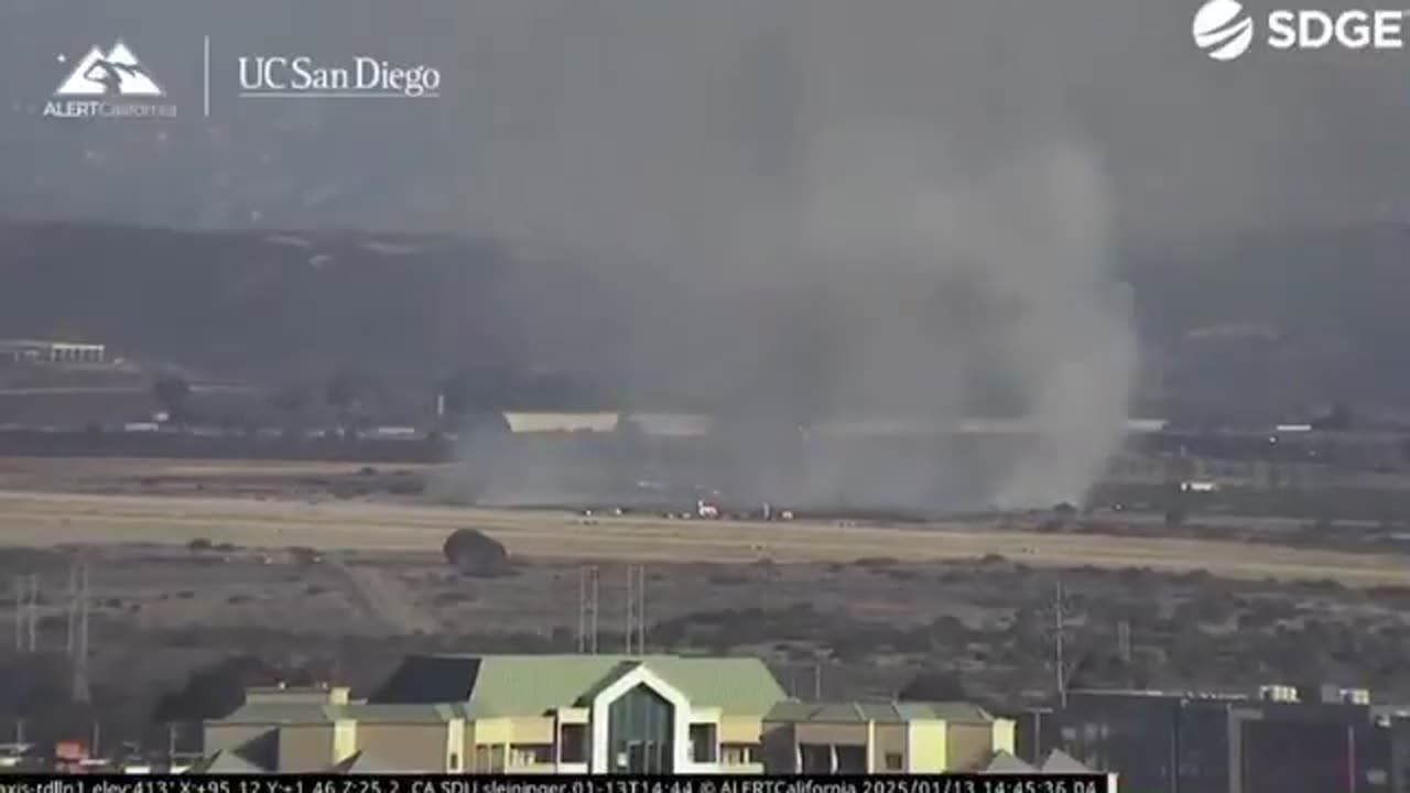 🚨 #BREAKING: A fire has broken out at Marine Corps Air Station Miramar near