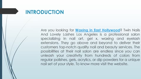 Are you looking for Waxing in East Hollywood?