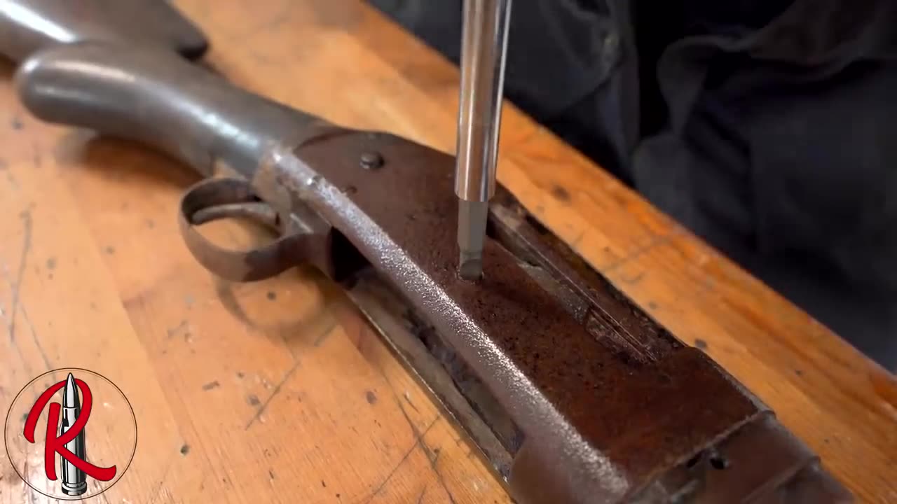 Old and ruined Winchester 1897 restoration - gun restoration
