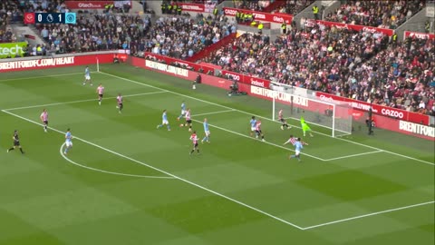 Manchester City V. Brentford | Early Haaland strike at Brentford earns landmark win for Guardiola