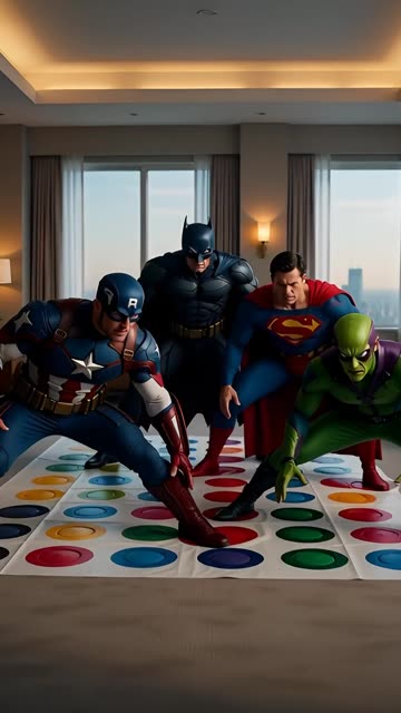 Mind-Blowing Super Hero Twister Game
