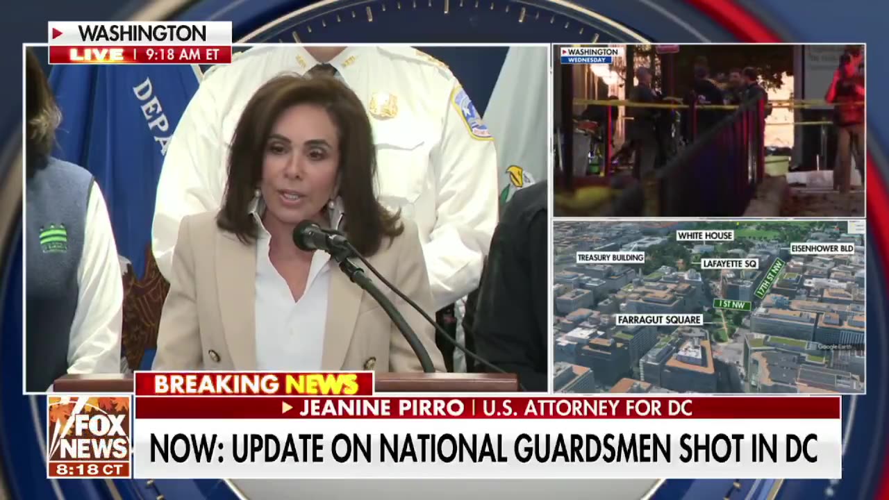 Jeanine Pirro identifies West Virginia Virginia National Guardsmen shot in DC