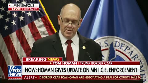They caved. Illegals are being arrested instead of being released into Minnesota., Tom Homan did it!