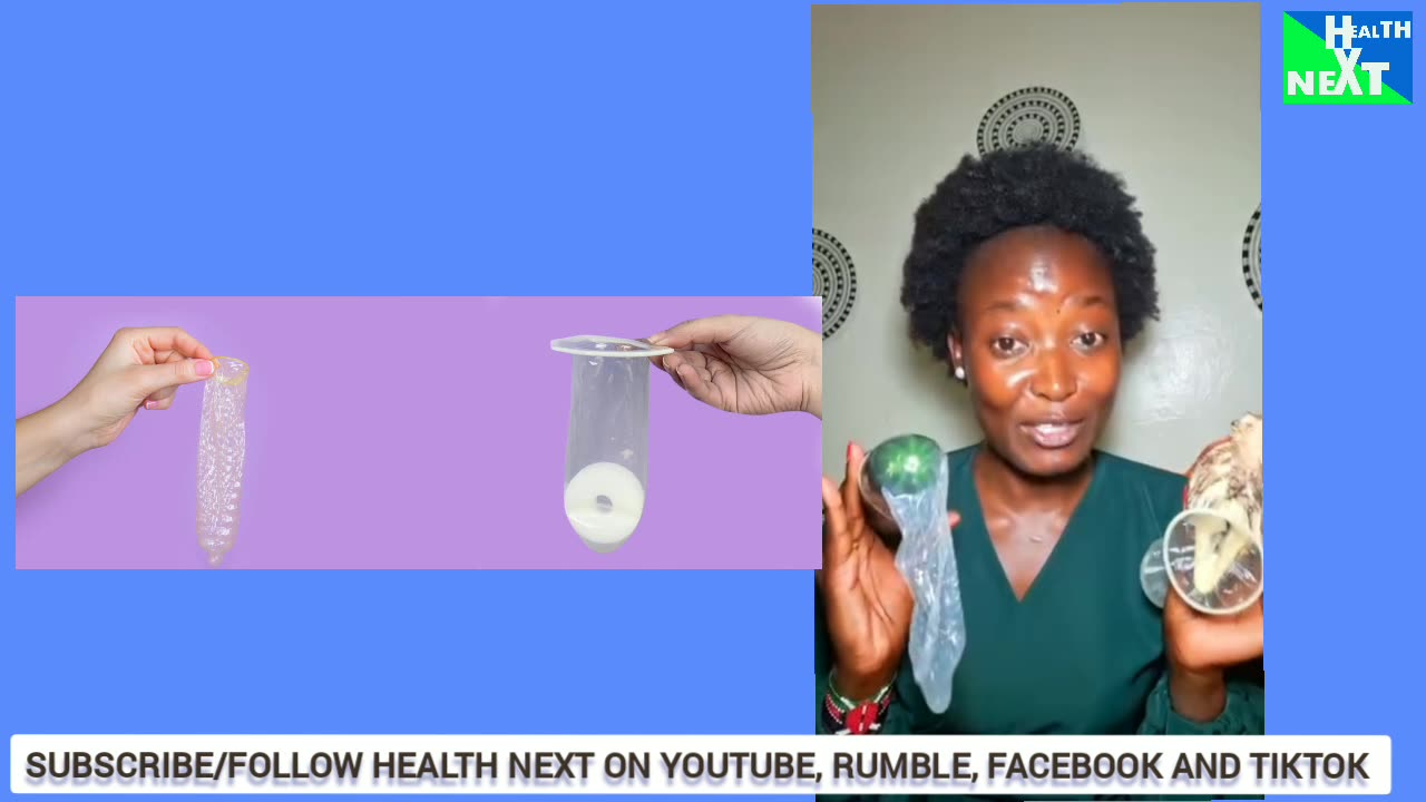 How to put on a condom and difference between female and male condom.