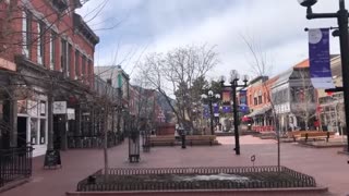 January 29, 2020 - Pearl Street Mall in Boulder, Colorado