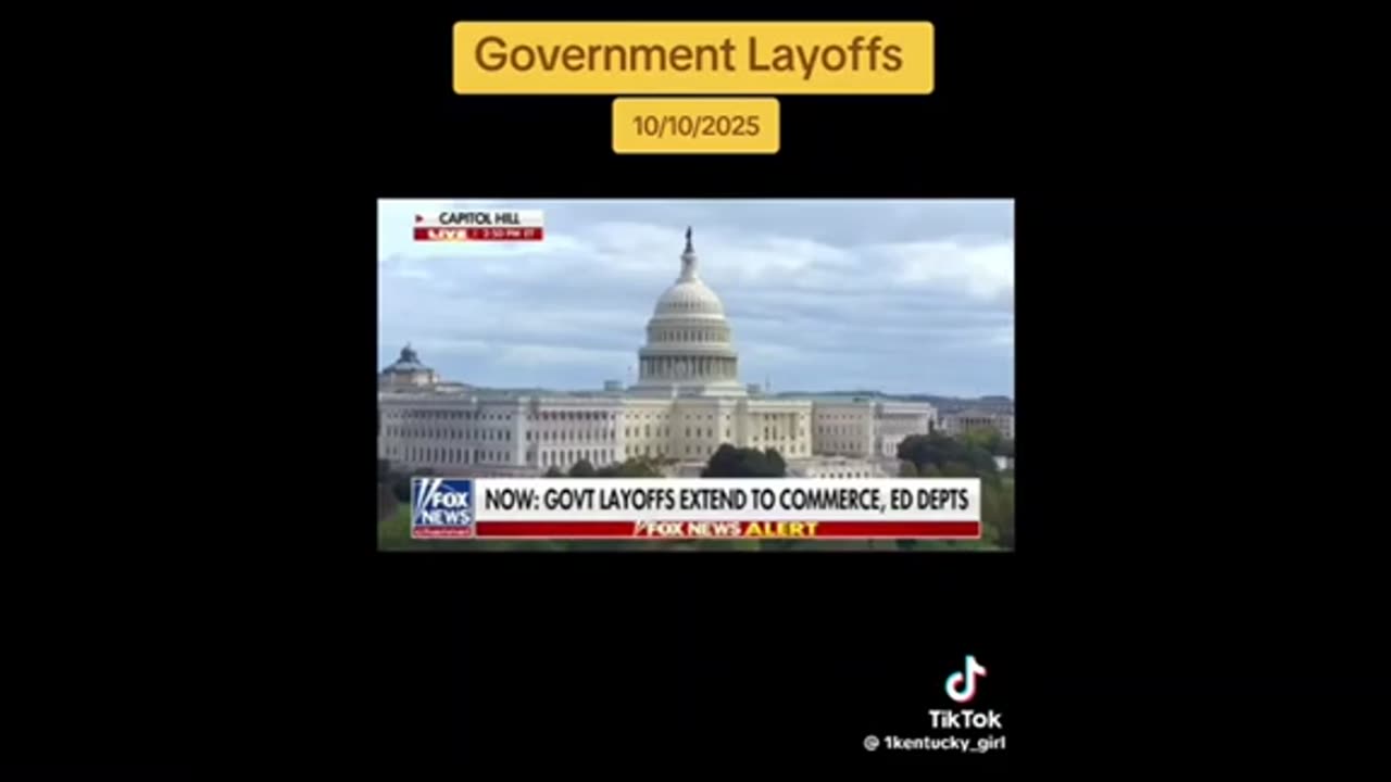 Govt Shutdown and layoffs ..