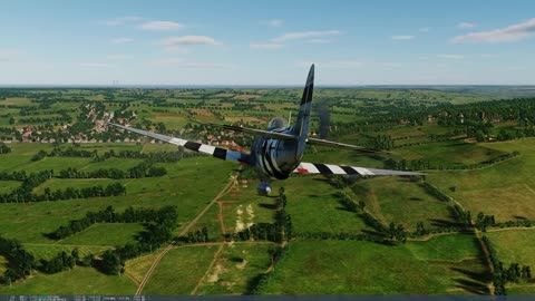 P47 Strafing enemy troops. DCS 2.9