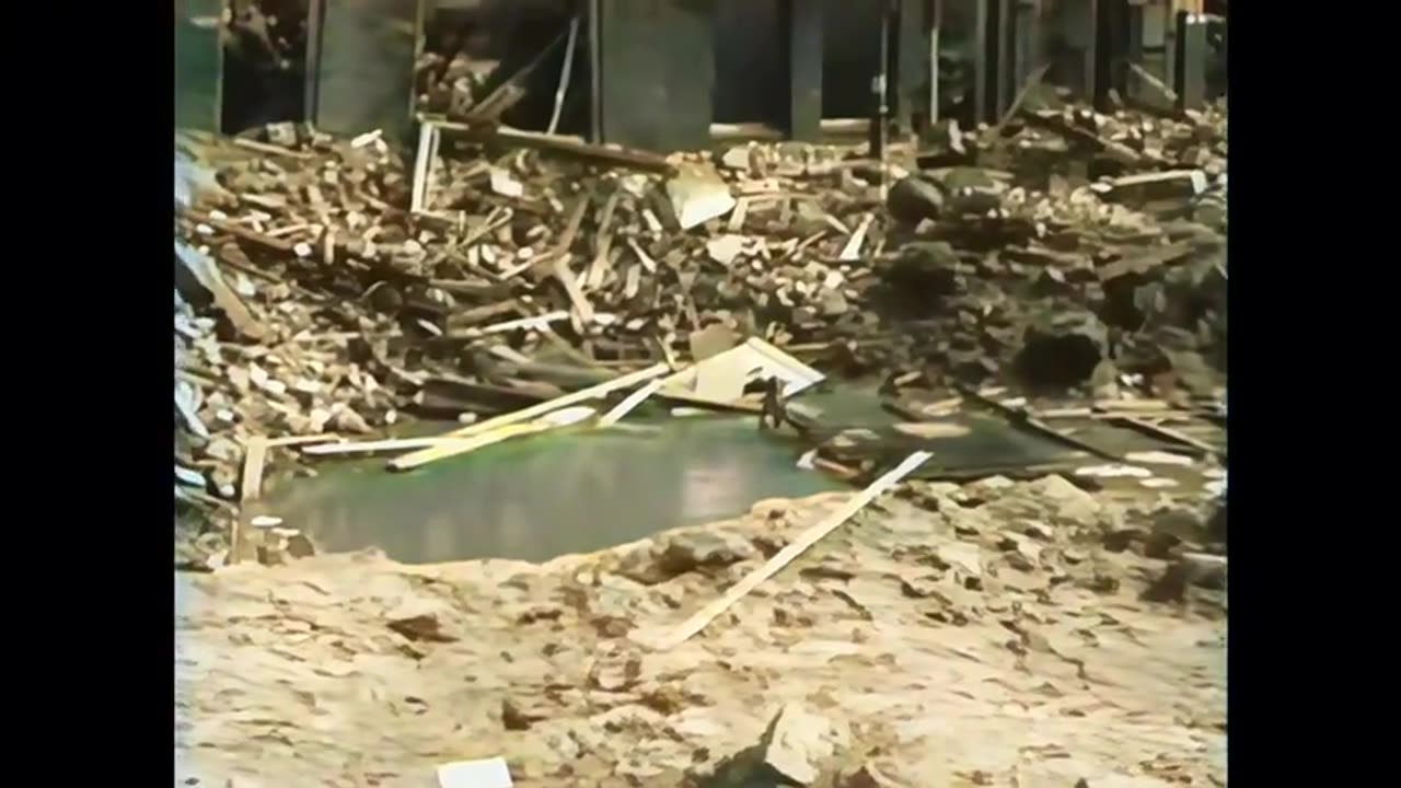 The 'Forgotten Bombing' of Rotterdam by the Americans During WW-II in 1943 in Color!