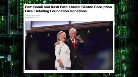 Bondi and Patel Release Clinton Corruption Files Detailing Clinton Foundation Donations