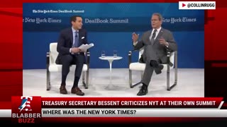 Treasury Secretary Bessent Criticizes NYT at Their Own Summit