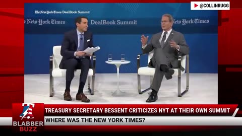 Treasury Secretary Bessent Criticizes NYT at Their Own Summit