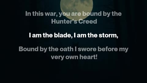 Hunter's Creed (AI Generated)