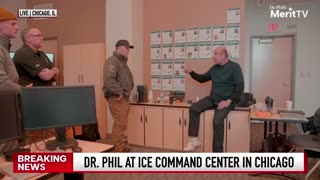 Tom Homan Briefs Dr. Phil On Deportation Operations At A Chicago ICE Command Center