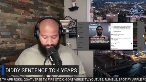 The Arrington Gavin Show "DIDDY SENTENCED TO 50 MONTHS"