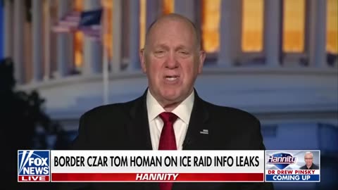 This is not a game : Tom Homan warns against leaks on ICE raids