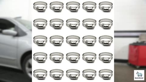 25 Pack Stainless Steel Hose Clamps, 3/4 inch to 1