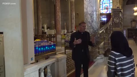 Man arrested for damaging Virgin Mary statue; Waterbury church plans restoration