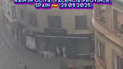 🚨🌊Heavy flooding due to intense rain in Oliva, Valencia Province, Spain 🇪🇸 (29.09.2025)