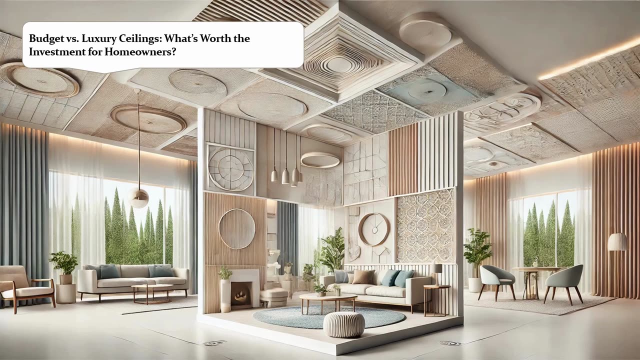 Budget vs. Luxury Ceilings: What’s Worth the Investment for Homeowners?