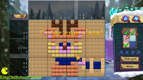 Adventure Mosaics Winter Holiday - Review and Walk-through - Level 51 - January 2026