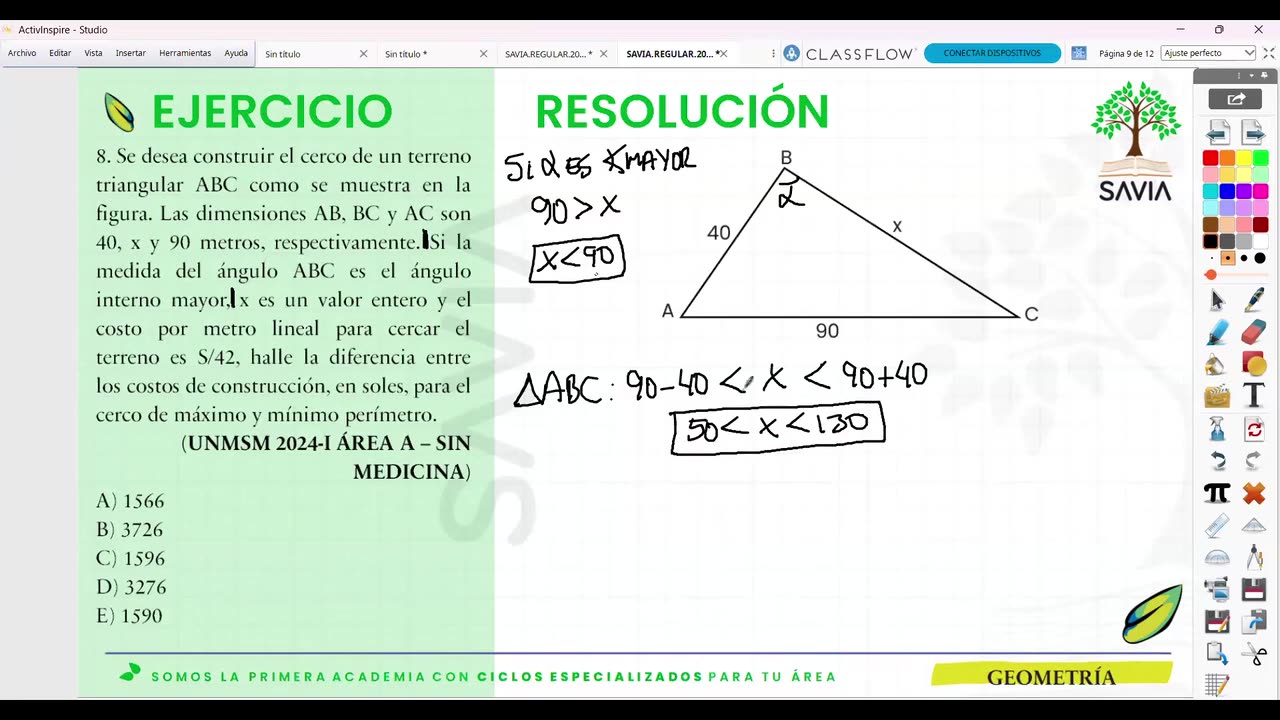 SAVIA REGULAR 2025 | Semana 02 | Geometría