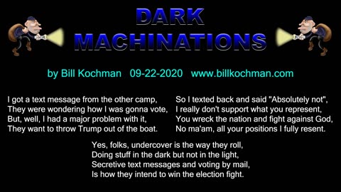 DARK MACHINATIONS -- an original song by Bill Kochman.