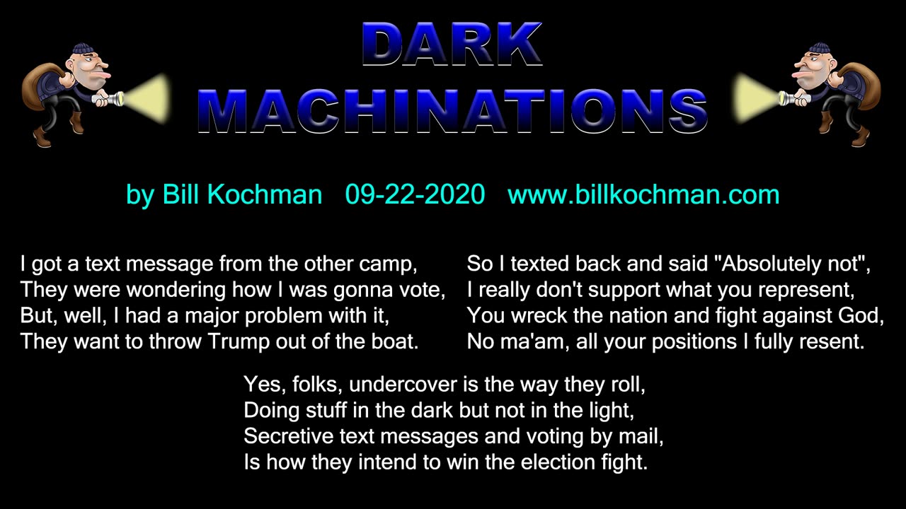 DARK MACHINATIONS -- an original song by Bill Kochman.