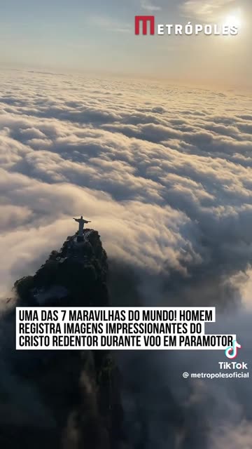 Cristo Redentor visto do para pente