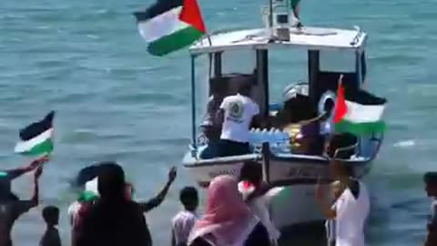 Flotilla Boat got through | Symbolic Gesture for Gaza