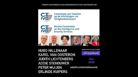 Klacht: Toezicht Inlichtingen en Veiligheidsdiensten (CTIVD) functioneert niet