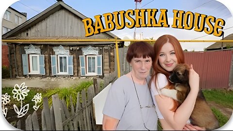 Inside rustic russia village house