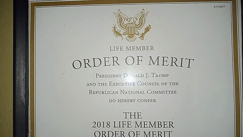 Presidential Order of Merit award