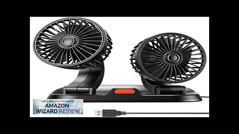 Car Fan Dual Head USB Fan for Car Portable Vehicle Cooling Review