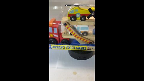 Mini-Vlog: Stop & Shop: Melissa & Doug - Emergency Vehicle 1st Responder Wood Block Toy Vehicles