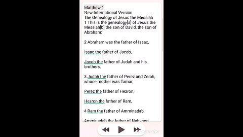 Matthew Chapter 1