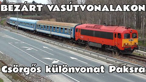 2025.03.22. Retró fotósvonat Paksra, avagy az M41-2178 nagy napja. Váratlan találkozó Előszállásnál.