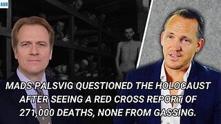 Mads Palsvig questioned the Holocaust after a Red Cross report listed 271,000 deaths, no gassing.