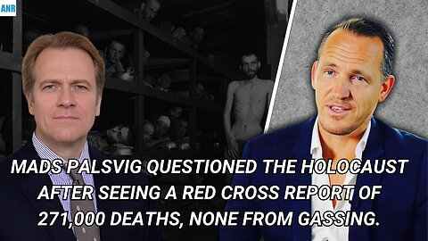 Mads Palsvig questioned the Holocaust after a Red Cross report listed 271,000 deaths, no gassing.