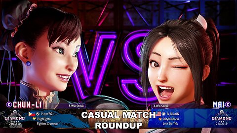 Kuya Kalbo SF6 Casual Match Roundup. Chun Li 4 star Diamond Rank [Hori Fight Stick]