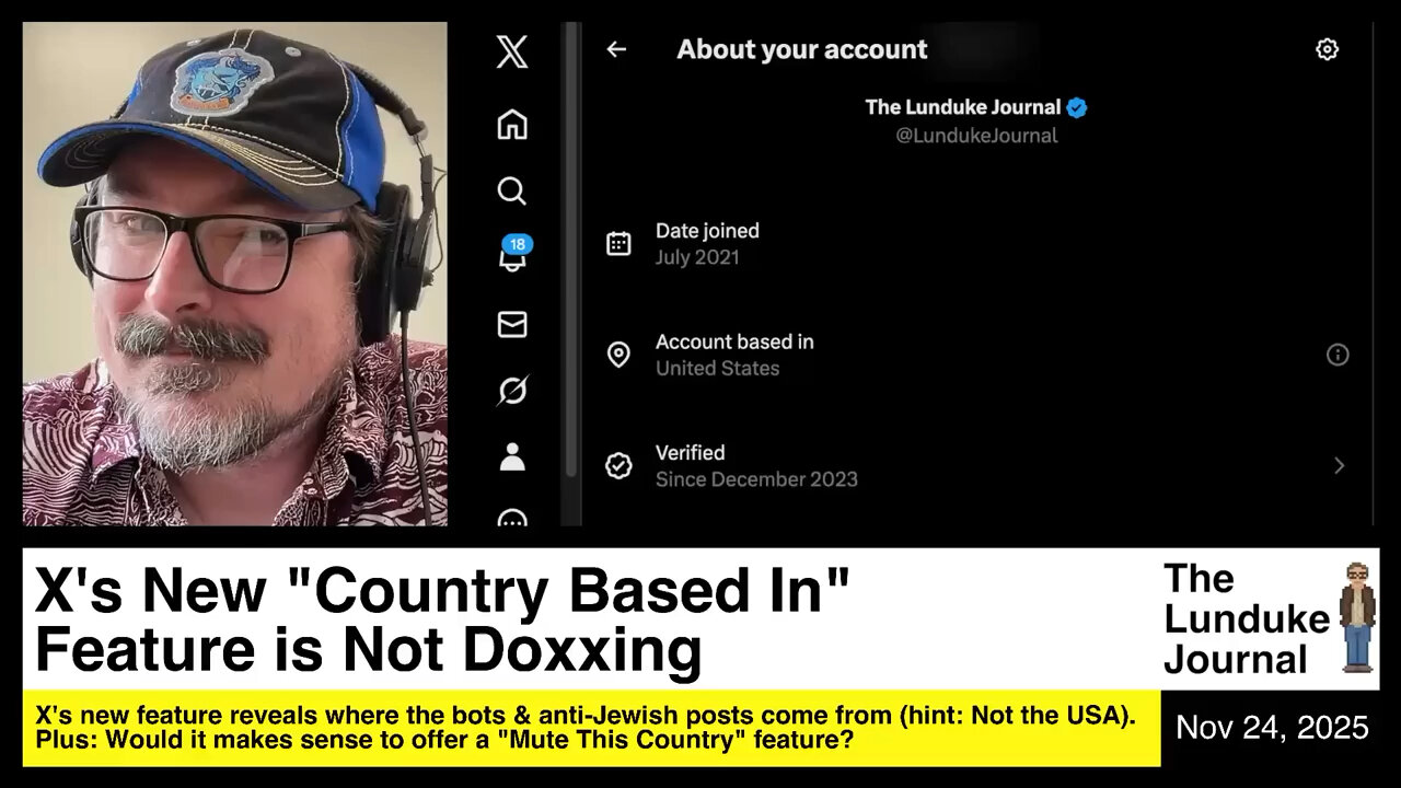 X's New "Country Based In" Feature is Not Doxxing
