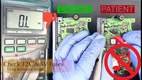 Repair a Hard Drive Circuit Board by Checking the Fuses (No Music)