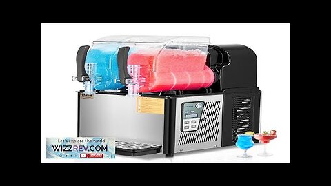 4Lx2 Tank Commercial Slushy Machine Margarita Smoothie Frozen Drink Maker Review