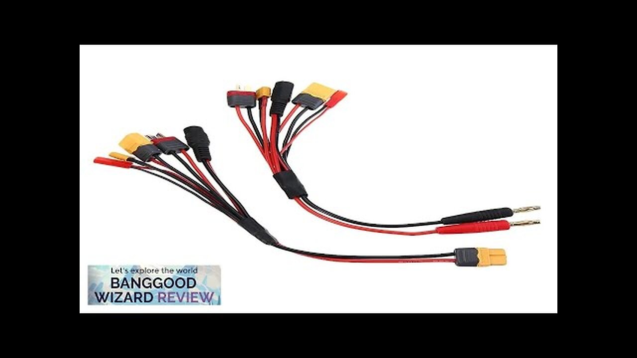 20cm 20AWG 4.0mm Banana Plug to XT60 XT30 DC5.5 T Plug Charger Review