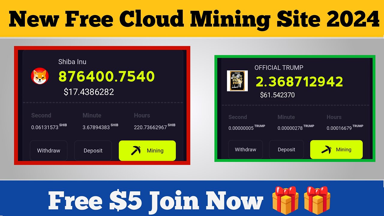 🤑 New Free Mining Site 2025 || Free Crypto Mining App 2025 || Free BTC Mining Websites 2025