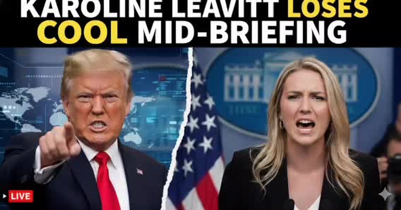 Tempers Flare At WH Briefing Over Trump-Epstein Question; ‘Emails Prove Nothing,’ Leavitt Rages
