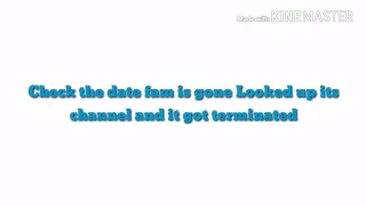 2018 Check the date fam has been terminated