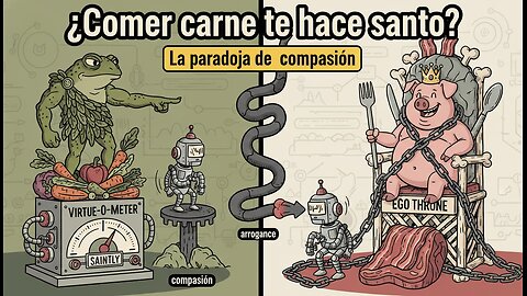 Comer Carne con bondad o ser Vegetariano con odio: ¿Quién tiene más Virtud?