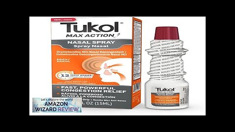 TUKOL Max Action 12-Hour Congestion Sinus & Allergy Relief Nasal Spray 0.5 Review