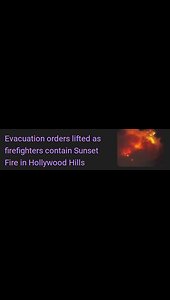 SUNSET BLVD FIRE IN LA CONTAINED