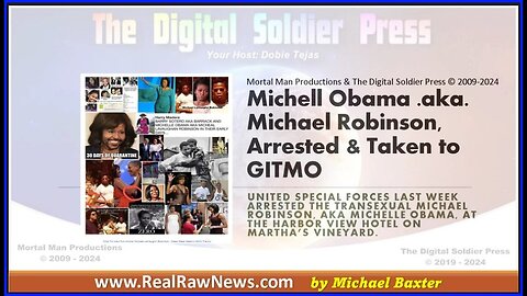 Michelle Obama .aka. Michael L. Robinson Arrested & Taken to GITMO